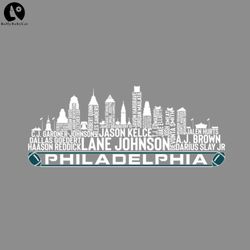 Philadelphia Football Team 23 Player Roster Philadelphia City Skyline Sports PNG download