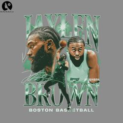 Jaylen Brown Boston VintageSport PNG Basketball PNG download