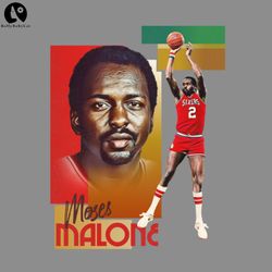 Retro Moses Malone Basketball CardSport PNG Basketball PNG download