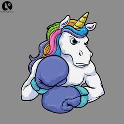 unicorn at boxing with boxing gloves sport png boxing png download