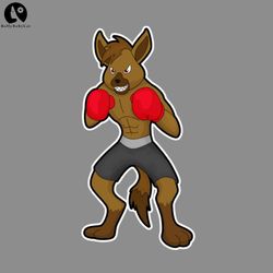 hyena at boxing with boxing gloves sport png boxing png download