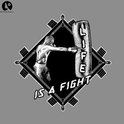 Boxing quote Life is a fight Sport PNG Boxing PNG download