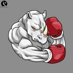 rhino as boxer with boxing gloves sport png boxing png download