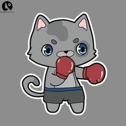 cat at boxing with boxing gloves sport png boxing png download