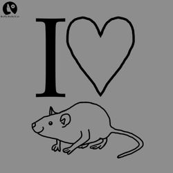 I Love My Rat Love, Valentine PNG download