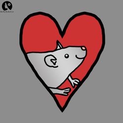 My Small Valentines Rat Love, Valentine PNG download