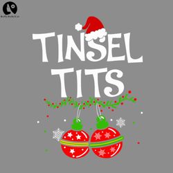 Tinsel Tits Funny Christmas Couples Valentine PNG, Love PNG download