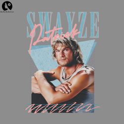 Patrick Swayze 90s Styled Retro Graphic Design Funny Animal PNG download
