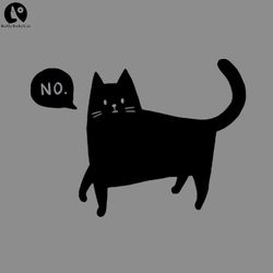 Black Cat Ever Funny PNG, Cute Animal PNG download