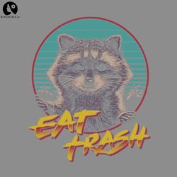 Eat Trash Funny PNG, Cute Animal PNG download