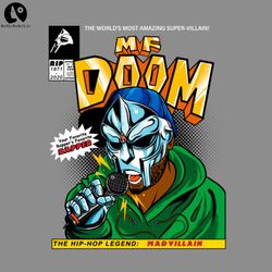 MF DOOM Comic cover Tribute PNG download