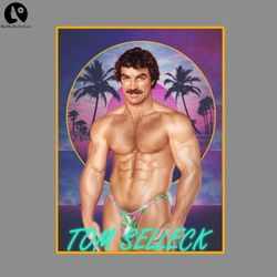 Tom Selleck Retro Vibe PNG download