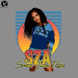 RETRO SZA Solana Imani Rowe vintage style flyer Rapper PNG, Hip Hop PNG download