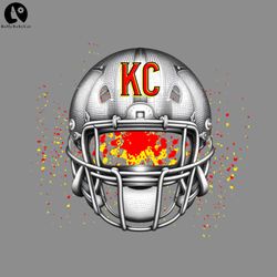 KC Football Helmet Football PNG download