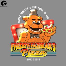 Retro Freddy Fazbears Pizza 1983 Threes Company PNG