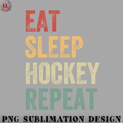 Hockey PNG Eat Sleep Hockey Repeat Funny