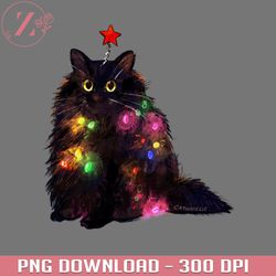 Christmas Lights Cat Naruto PNG, Anime download PNG