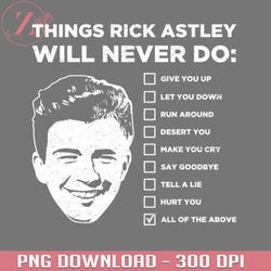 Things Rick Astley Will Never Do Naruto PNG, Anime download PNG