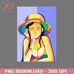 Nico Robin Wpap Pop Art Anime PNG One Piece PNG download