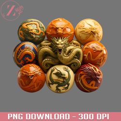 reimagined dragon balls from dragon ball z anime png dragon ball png download