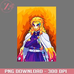 Rengoku Anime Damon Slayer  PNG download