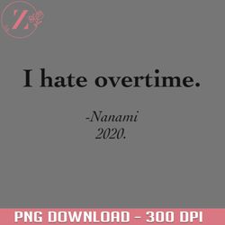 Nanami quotes 1 white Anime Jujutsu Kaisen PNG download