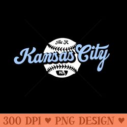 Kansas City Baseball - Digital PNG Art