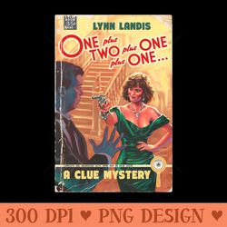 One Plus Two Plus One Plus One Paperback - Digital PNG Art