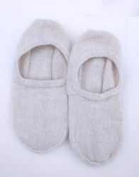 Footprints for the home, warming, healing, made of goat fluff, handmade knitted socks