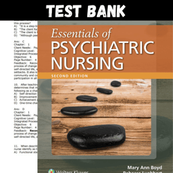 Latest 2023 Essentials of Psychiatric Nursing 2nd Edition by Boyd Test bank |  All Chapters