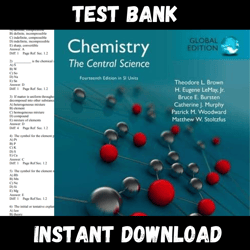Latest 2023 Chemistry: The Central Science, 14th Edition by Theodore L. Brown Test bank |  All Chapters