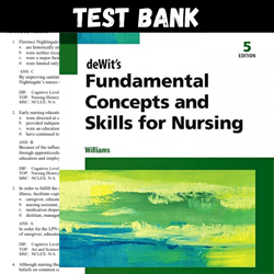 Latest 2024 Fundamental Concepts and Skills for Nursing 5th Edition by Williams Test bank |  All Chapters