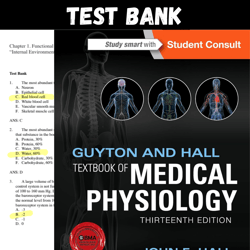 Latest 2024 Guyton And Hall Textbook Of Medical Physiology 13th Edition By Hal Test bank |  All Chapters