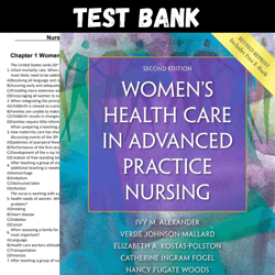 Latest 2024 Women's Health Care in Advanced Practice Nursing 2nd Edition by Ivy M Alexander Test bank |  All Chapters