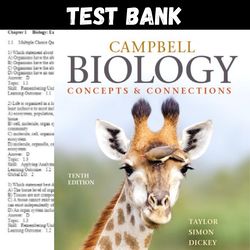Latest 2024 Campbell Biology Concepts & Connections, 10th Edition By Martha Taylor Test bank | All Chapters