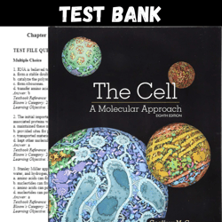Latest 2024 Cell Molecular Approach 8th Edition by Cooper Test bank | All Chapters