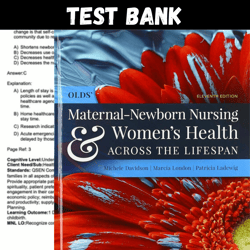 Latest 2024 Olds' Maternal-Newborn Nursing & Women's Health Across the Lifespan, 11th Edition Test bank | All Chapters