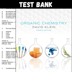 Latest 2024 Organic Chemistry, 4th Edition by David R. Klein Test bank | All Chapters