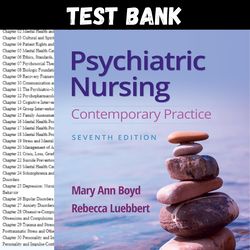 Latest 2024 Psychiatric Nursing: Contemporary Practice, 7th Edition Ann Boyd Test bank | All Chapters
