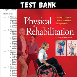 Latest 2024 Physical Rehabilitation 7th Edition Susan B. O'Sullivan Test bank | All Chapters