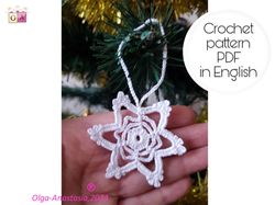 Snowflake  Christmas crochet  94 pattern , crochet Snowflake pattern , crochet pattern , Irish Crochet , Motif crochet.