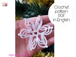 Snowflake  30 Christmas crochet pattern , crochet Snowflake pattern , crochet pattern , Irish Crochet , Motif crochet ,