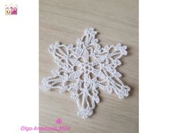 Snowflake  86 Christmas crochet pattern , crochet Snowflake pattern , crochet pattern , Irish Crochet , Motif crochet ,