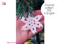 Snowflake  89 Christmas crochet pattern , crochet Snowflake pattern , crochet pattern , Irish Crochet , Motif crochet ,