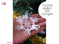 Snowflake  90 Christmas crochet pattern , crochet Snowflake pattern , crochet pattern , Irish Crochet , Motif crochet ,