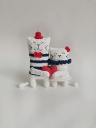 Couples Set Mini Cats, Couples Gifts for Him and Her, Love gift for girlfriend or boyfriend, Valentines day gift