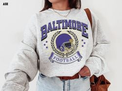 Baltimore Sweatshirt, Vintage Style Shirt, Baltimore Tailgating Crewneck, Gifts for Sports Fans, Gameday Apparel, Footba