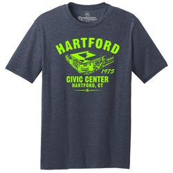 Throwbackmax Hartford Civic Center 1975 Hockey Classic Cut, Premium Tri-Blend Tee Shirt - Past Home of Your Hartford Wha