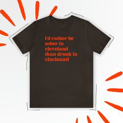 Love Browns Hate Cincinnati Bengals Shirt, Cleveland Browns tshirt, Drinking Shirt, Funny Browns Game Day t shirt, Vinta