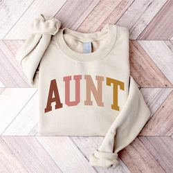 Aunt Sweatshirt, Auntie Sweatshirt, Cool Aunt Hoodie, New Auntie Sweatshirt, Birthday Gift Aunt, Sister Shirts, Grandma